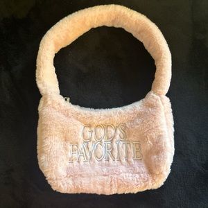 Pink Praying God’s Favorite Fuzzy Bag